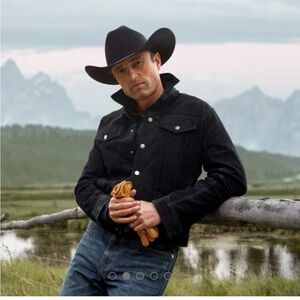 Stetson leather jacket brand new size large $400 retail